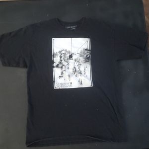 Black graphic tee